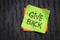 Give back inspirational reminder