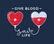 Give blood save life poster