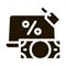 give laptop to pawnshop icon Vector Glyph Illustration