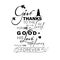 Give thanks to the Lord quote on white background. Bible Verse. Modern Calligraphy.