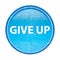 Give Up floral blue round button