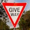 Give Way - Australian signs found along the road
