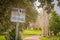 Give way to pedestrians-sign showing in the park