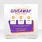 Giveaway contest social media post banner template