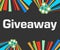 Giveaway Dark Colorful Elements Background