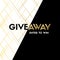 Giveaway. Enter to win. Vector luxury banner template