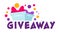 Giveaway presents for followers and subscribers in social media
