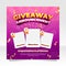 Giveaway winner announcement social media post banner template