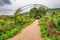 Giverny, France - July 9, 2014: Exterior view of Claude Monet Gardens