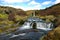 Gjain valley with its waterfalls in Iceland