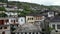 Gjirokaster, Albania, Saturday 12 August 2023 aerial view of the old ancient stone houses amazing summer holidays drones footage