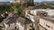 Gjirokaster castle with Clock tower, ottoman architecture houses in Albania, Unesco World Heritage Site, ancient town