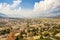 Gjirokastra Town Cityscape Top View from Castle Albania