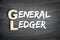 GL - General Ledger acronym, business concept on blackboard