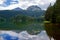 Glacial Black lake located on mount Durmitor