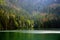 Glacial Black Lake in Sumava National Park.