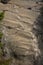 Glacial groove in granite bedrock, Mt. Kearsarge, New Hampshire, vertical.