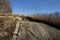 Glacial grooves in granite at Case Mountain park in Manchester, Connecticut.