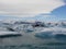 Glacial lagoon in Iceland. Iceland tourist attractions. Arctic glacier. Ocean glaciers.