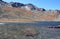 Glacial lake on the mountains