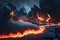 Glacial Lava: The Primal Dance of Fire and Ice, generative ai