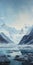 Glacial Majesty: A Terragen-inspired Digital Painting Of Snowy Landscape