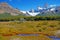 Glacial mountain landscape in Patagonia