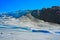 The glacial terrain looks like the surface of the moon. It\'s amazing.