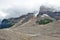 Glacier along the Icefields Parkway between Banff and Jasper in the Canadian Rockies