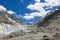 Glacier Argentiere in the Alps