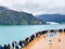 Glacier Bay National Park - 9 1 22 - Tourists viewing the glaciers from the deck of a cruise ship