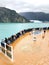 Glacier Bay National Park - 9 1 22 - Tourists viewing the glaciers from the deck of a cruise ship