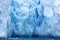 Glacier in a bay off Fish Islands in Antarctica