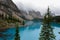 Glacier blue water of the Morain Lake 5