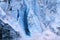 Glacier calving in Glacier Bay National Park Alaska