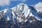 Glacier covered mountain in the Peruvian Andes