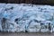 Glacier details with ash in the ice - Iceland