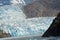 A glacier entering the sea in the Tracy Arm Fjord