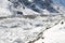 Glacier beside of everest basecamp from everest trek