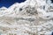 Glacier beside of everest basecamp from everest trek