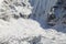 Glacier beside of everest basecamp from everest trek