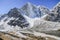 Glacier beside of everest basecamp from everest trek