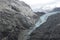 Glacier ford near elusion Islands Alaska