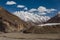 Glacier in Karakorum mountains Shimshal region dry landscape