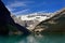 A glacier lake in rockies mountains