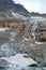 Glacier landscape on a hiking trail starting in Mallnitz and leading to Hoher Sonnblick mountain in Hohen Tauern, Salzburg,