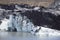 Glacier melting into a lake - Solheimajokull, Iceland