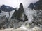 Glacier in the Mount Blanc complex, Val Veny, Alps Mountains