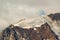 Glacier mount weisskugel palla bianca in the Ã¶tztal alps on the frontier from austria to italy