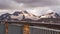 Glacier mount weisskugel palla bianca in the Ã¶tztal alps on the frontier from austria to italy seen from panoramic terrace at su